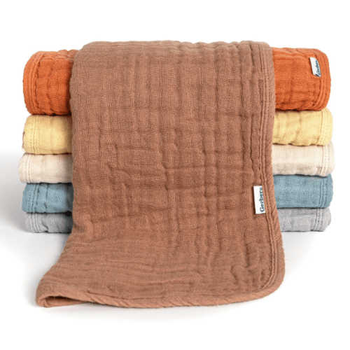 6-Pack Baby Neutral Multi Browns Muslin Burp Cloths – Gerber Childrenswear