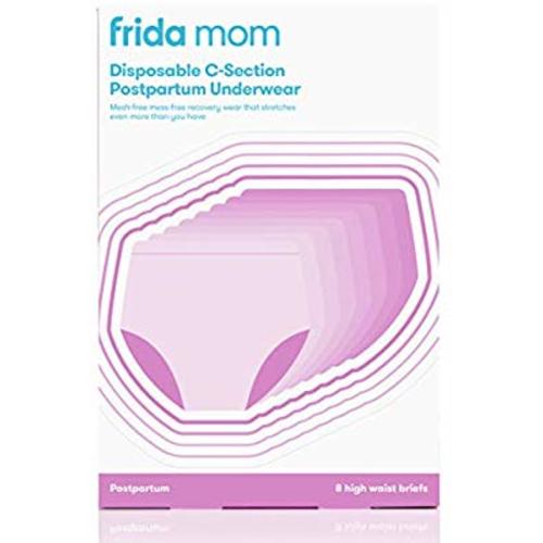 Frida Mom Disposable High Waist C-Section Postpartum Underwear | Super Soft, Stretchy, Breathable, Wicking, Latex-Free, Regular (8 Count)