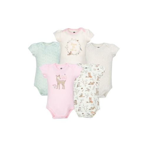 5Pk of Gentle Cotton One-Pieces