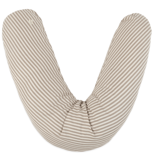 Pregnant Cushion Beige Stripes
