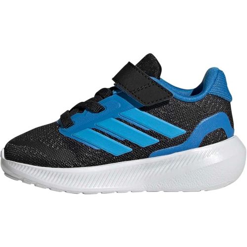 adidas Baby Run Falcon 5 Elastic Lace & Strap Shoe