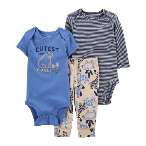 Baby 3-Piece Animals Little Character Set - 6M - Multi