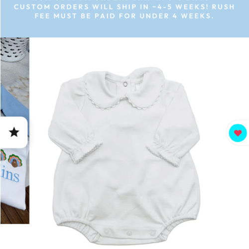 Bubble - Scalloped Collared LS