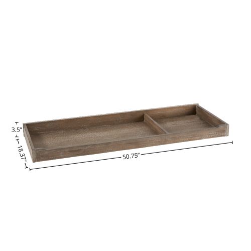 Leland 51" Wide Changing Tray, Sandwash Gray