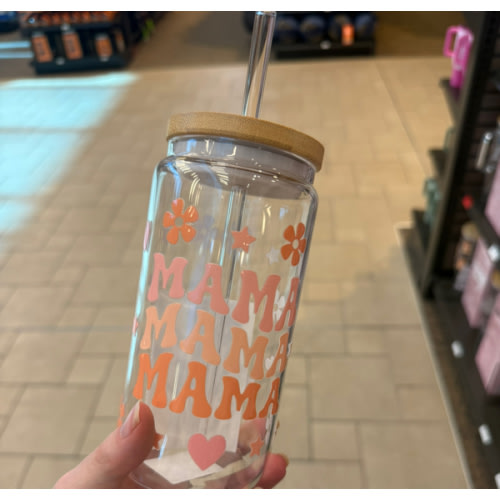 Sip-Sip Hooray 16oz Glass Cup with Lid and Straw | SCHEELS.com