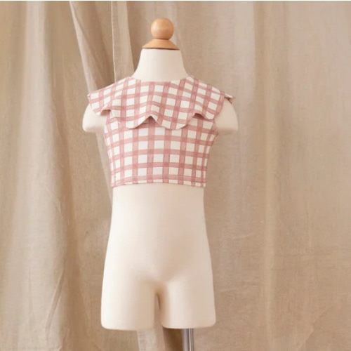 Petal Bikini Top · Gingham | Baby & Girls Swimsuits | Girls Bikinis | Luxury Swimsuits & Bikinis For Girls & Baby – Petit Playa