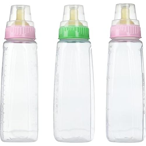 Gerber First Essential Clear View BPA Free Plastic Nurser with Latex Nipple, 9 Ounce (3 Pack)