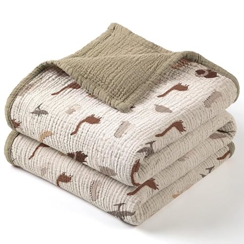 Lulu moon Muslin Baby Blanket for Baby Boys and Girls