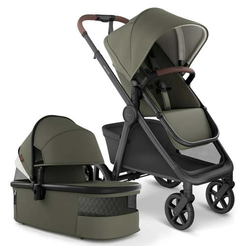 Mompush Ultimate 3 Bassinet and Stroller Set - Forest