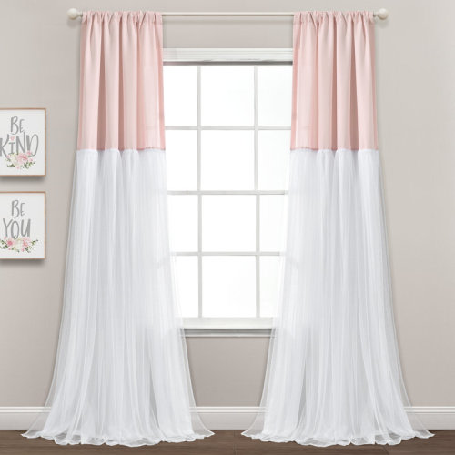 Lush Decor Semi-Sheer Curtain Panels & Reviews | Wayfair