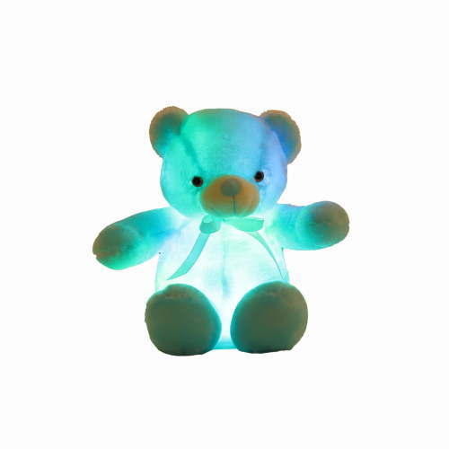 Tarmeek Light up Blue Teddy Bear LED Stuffed Animal Soft Nightlight Glow Bear Plush Toy Gifts for Kids Mom Girls Birthday Christmas, Cute Plush Stuffed Animal, Ideal Plushies Gifts Clearance