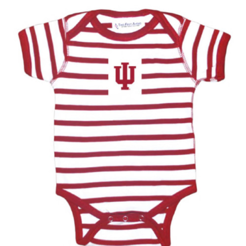 Indiana Indiana Hoosiers CARDINAL Baby Skylar Stripe One Piece - 10190812