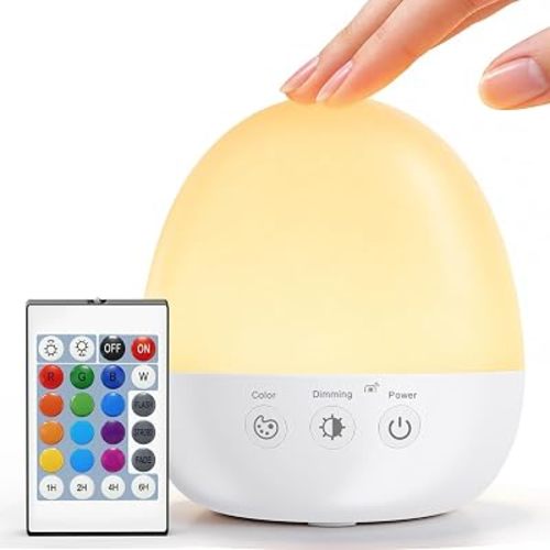 Auxmir Baby Night Light for Nursery, Rechargeable Egg Lamp with Remote