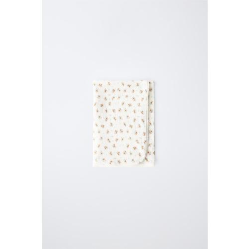 FLORAL TEXTURED LACE BLANKET - Ecru | ZARA United States