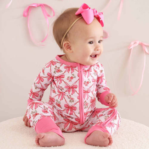 Bow Besties Convertible Zip Romper | Caden Lane