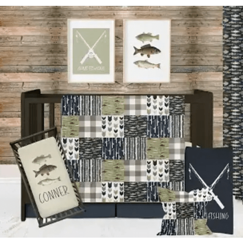 fishing crib set green - Google Search