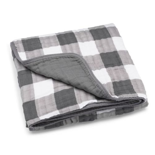 Parker Baby Co. Cotton Muslin Blanket - Gray Buffalo