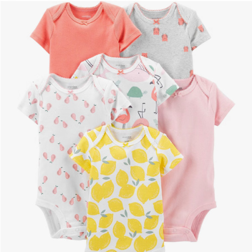 Simple Joys by Carter's Baby Girls 6 Pack Short Sleeve Bodysuit