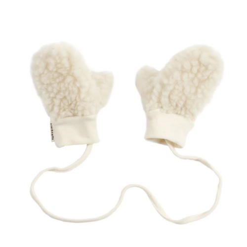 BINIBAMBA Milk Merino Wool Baby Mittens