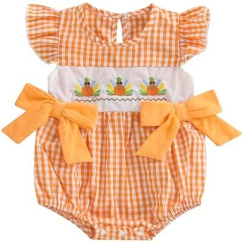 Socutebabe My First Christmas Baby Girl Outfit Infant Christmas tree Bubble Romper Smocked Onesie Fall Newborn Xmas Clothes