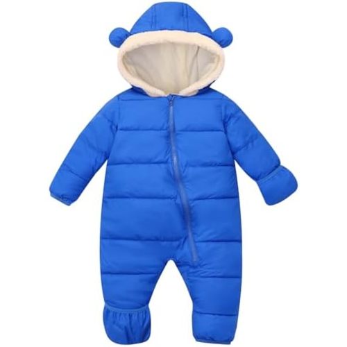 BFUSTYLE Baby Snowsuit 0-24 Months Winter Clothes Infant Boy Girl Puffer Jacket Newborn One Piece Coat with Hooded