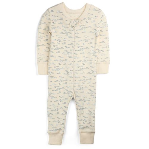 Mightly Baby Fair Trade 100% Organic Cotton Tight Fit Pajamas (Bunny Hop, 6-9 Months)
