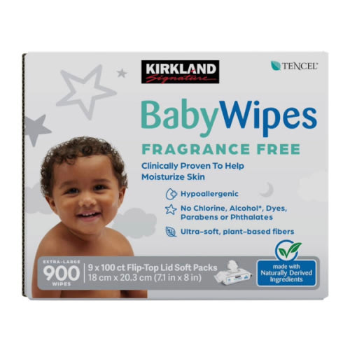 Kirkland Signature Baby Wipes Fragrance Free