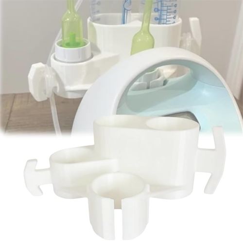 Bottle & Hose Holder for Spectra Breast Pump | for S1/S2, Breast Pump Bottle and Hose Holder, Organize and Simplify Your Pumping Journey, Easy Use (White)