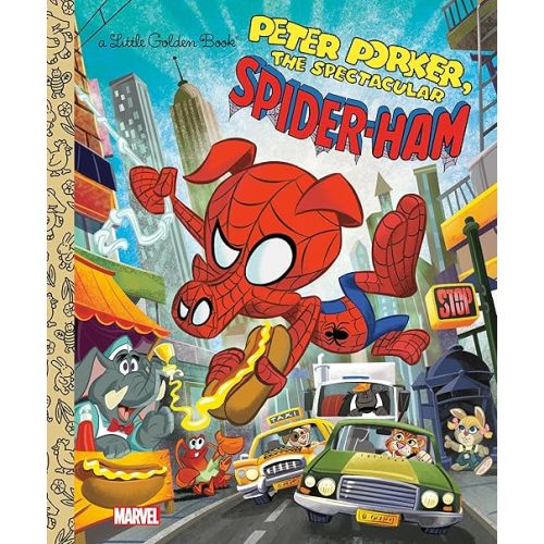 Spider-Ham Little Golden Book (Marvel Spider-Man) Hardcover – Picture Book, May 25, 2021