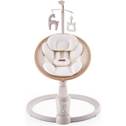 Harppa Weddell Signature Electric Baby Swing Honey Beige