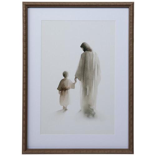 Jesus With Child Framed Wall Decor