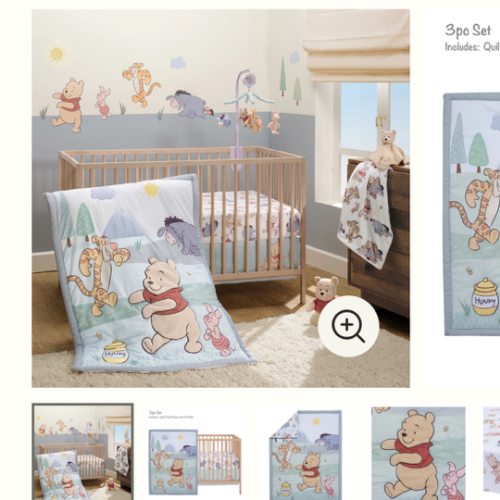 Disney Baby Winnie the Pooh & Friends 3-pc Crib Bedding Set – Lambs & Ivy