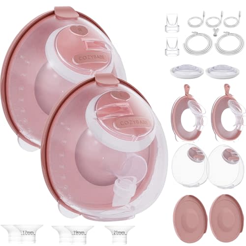 Two Complete Sets Compatible with Momcozy V1 Pro/V2 Pro Breast Pump Replacement Parts (24mm Two Complete Sets with 17/19/21mm Flanges)