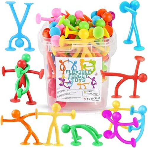 GOLDGE 28 Pack Suction Cup Fidget Toys Sensory Set