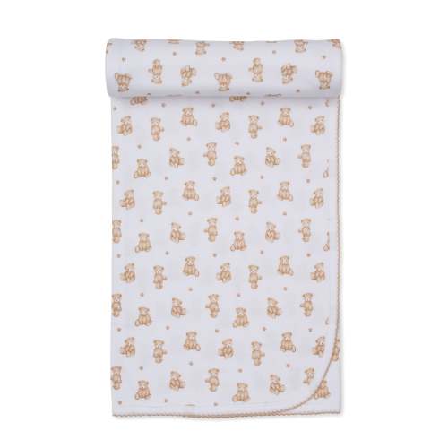 Teddy Bears Tan Blanket