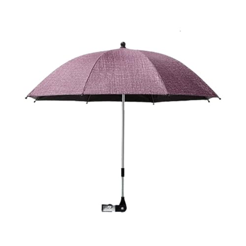 Nakazawa Convenient and Lightweight, Clip-On, Adjustable Steering, Universal, Umbrella Baby Stroller, Stroller Umbrella Attachment for Sun Protection(Pink)