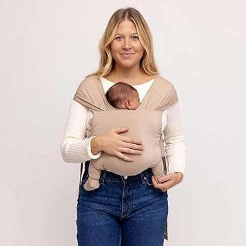 WildBird - Aerial Buckle Wrap - 0-6 Months - Standard (XS-XL) Desert Lark - Newborn Baby Carrier - Front Carry - Soft Fabric, Straps, Head Support, Padded Waist Belt - Baby Essentials - New Mom Gifts