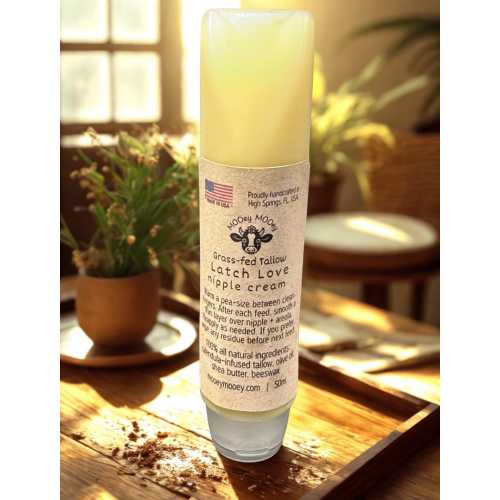 Nipple Cream — Latch Love (50 mL) Tallow Based Nipple Care | Nursing | Breastfeeding