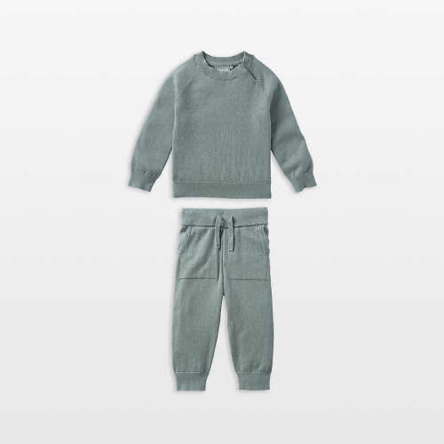 Nuna ® Athens Blue 9-12 Month Cotton Baby Two Piece Sweater Set