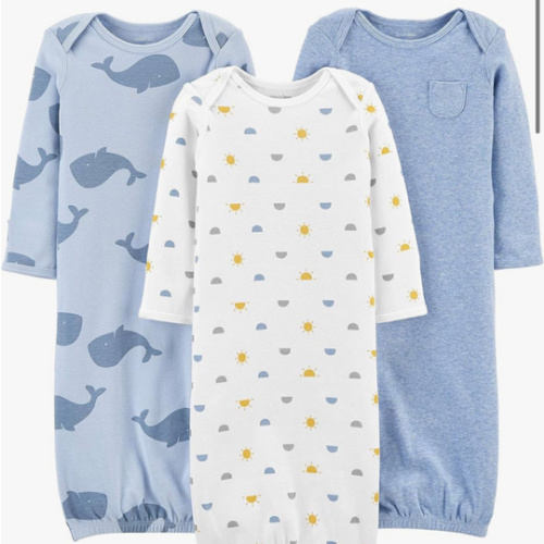 Simple Joys by Carter's baby-boys 3-pack Cotton Sleeper Gown