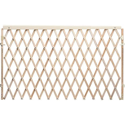 Evenflo Expansion Walk-Thru Room Divider Baby Gate, Natural Wood