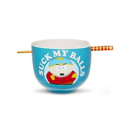 South Park Cartman Suck My Balls Bowl with Chopsticks - 20 oz.