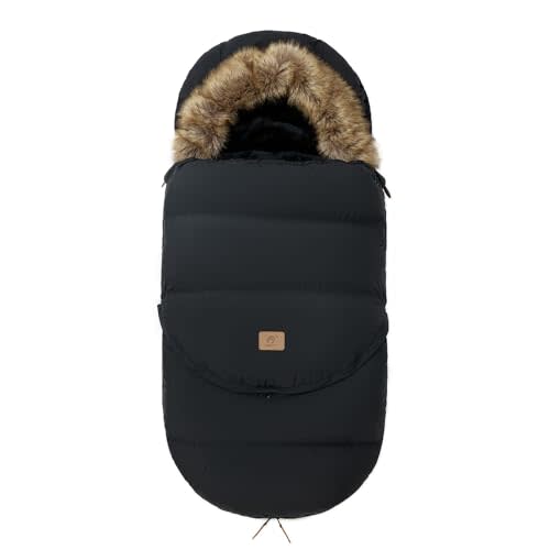 HOUSBAY Baby Stroller Bunting Bags Stroller Footmuff Universal Sleeping Bag Winter Outdoor Hooded Bunting Bag Windproof and Water-Resistant Suitable Below 5 ℃