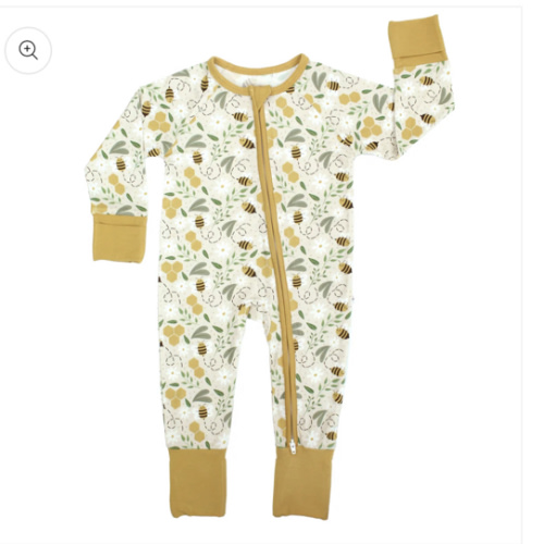 Happy Honey Bees Bamboo Convertible Baby Pajamas – Emerson and Friends