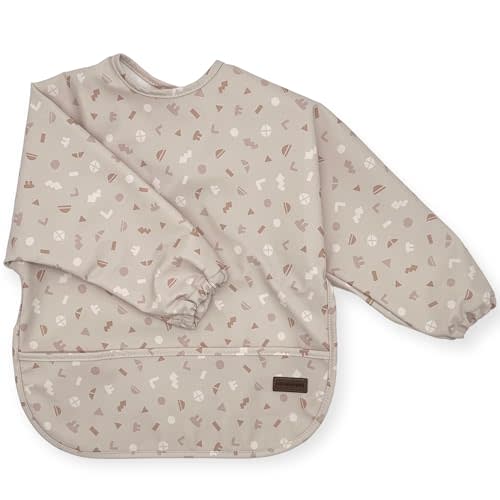 HoneyPeas Long sleeve Bib for Girl Boy Baby Toddler 6-24 M Essential Must Have for Eating Feeding Baby Led Weaning Mess Free