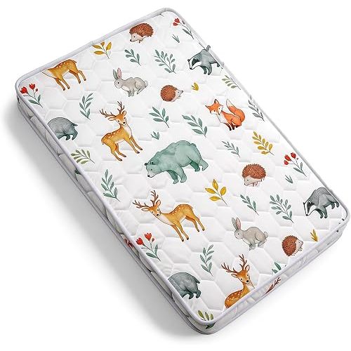 Pack and Play Mattress Pad 38x26x1.5 – Non-Slip Bottom & Breathable Playpen Mattress for Baby, Firm Foam Pack n Play Mattress Replacement for Graco/Baby Trend Playard, Soft Portable Mini Crib Mattress