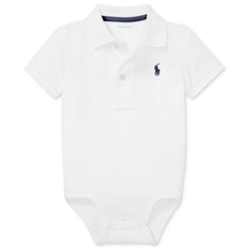 Baby Boys Cotton Polo Bodysuit