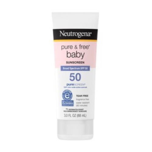 Neutrogena Pure & Free Baby Mineral Sunscreen with SPF 50, 3 OZ
