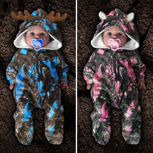 The "Huntsie" Fleece Onesie Jumpsuit with Hood – You Had Me At Camo