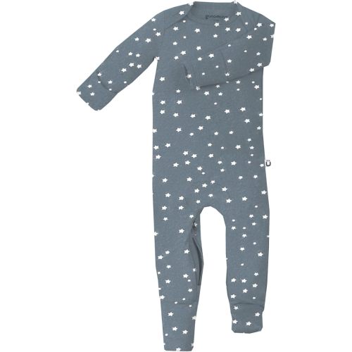 GUNAMUNA Convertible Baby Footie Pajamas, 2-in-1 Romper with Diaper-ZiP, Fold-Over Mittens & Cuffs